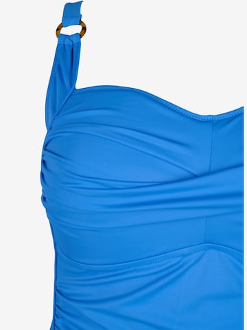 Swim by Zizzi Bustier Badeanzug 'Casdenia' in Blau