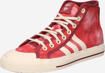 ADIDAS ORIGINALS High-Top Sneakers 'Nizza' in Red: front