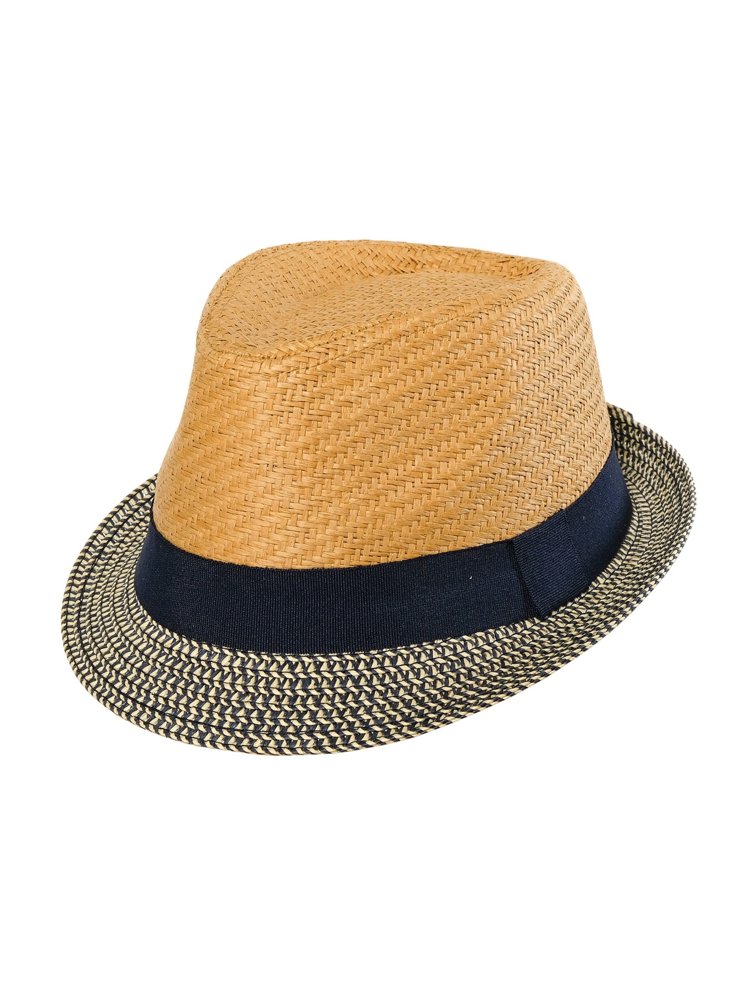 MAXIMO Hat 'MINI BOY-Trilby, Futter' in White: front