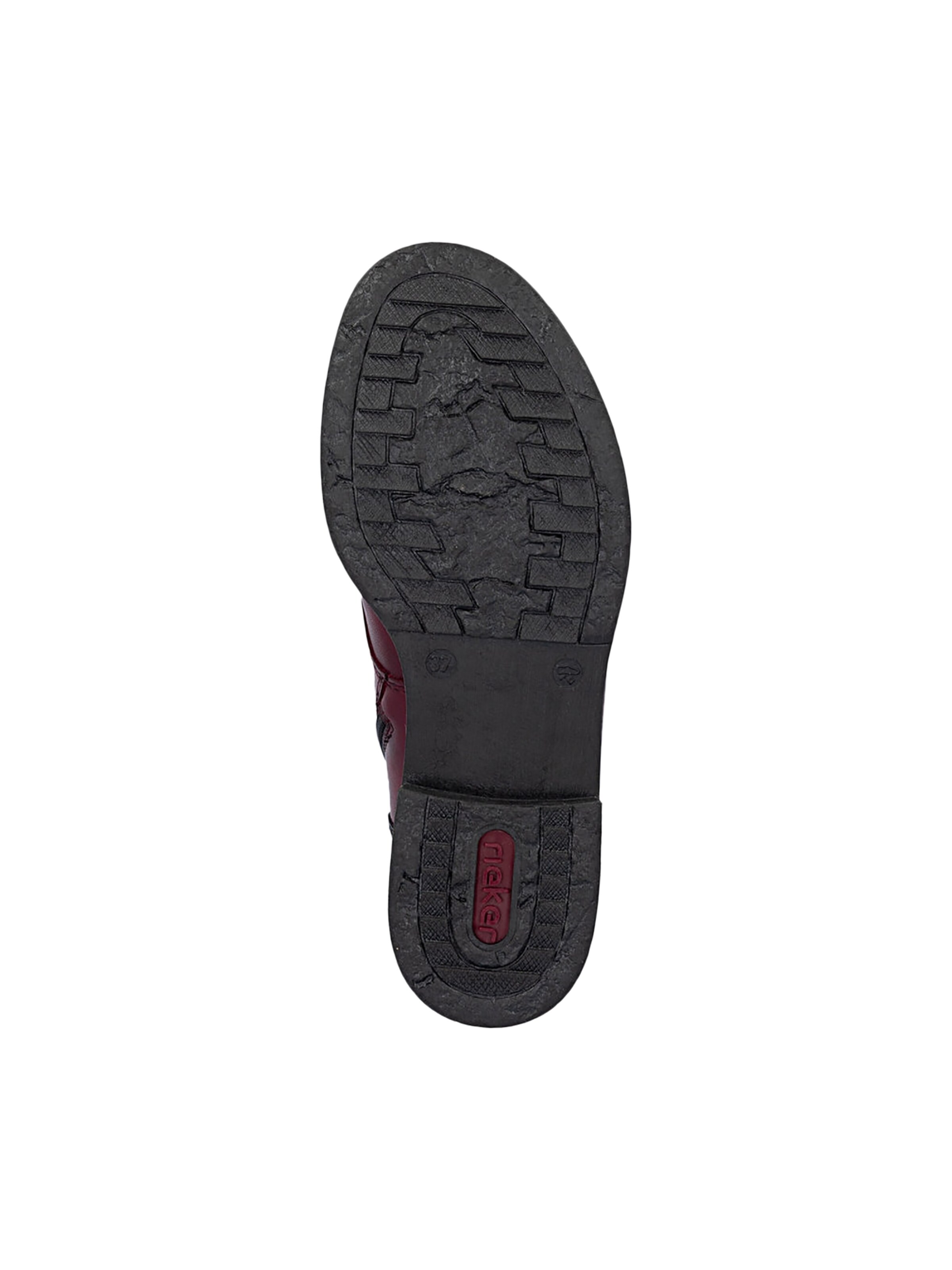 Bottines 'Lederstiefeletten „Odeon“' Rieker en rouge