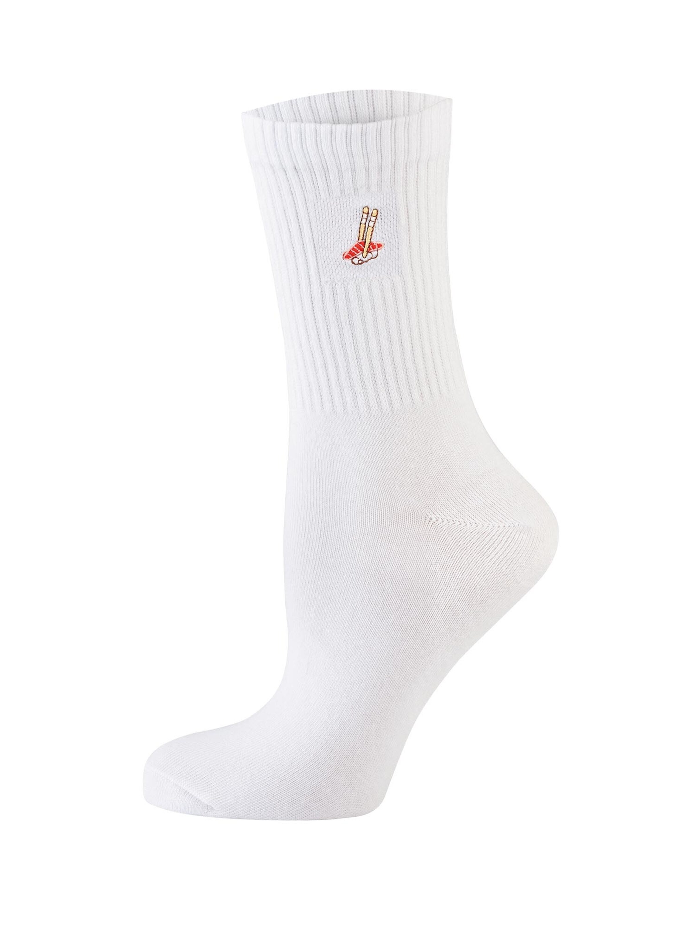 Nur Die Socks ' Good Vibes Tennis ' in White