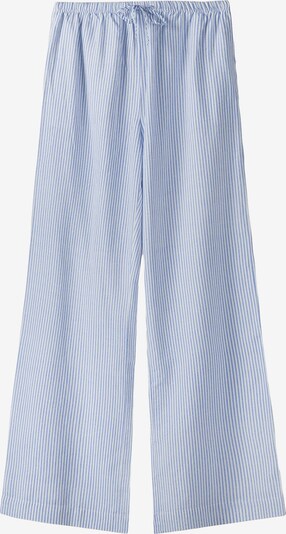 Pantaloni Bershka pe albastru deschis / alb, Vizualizare produs