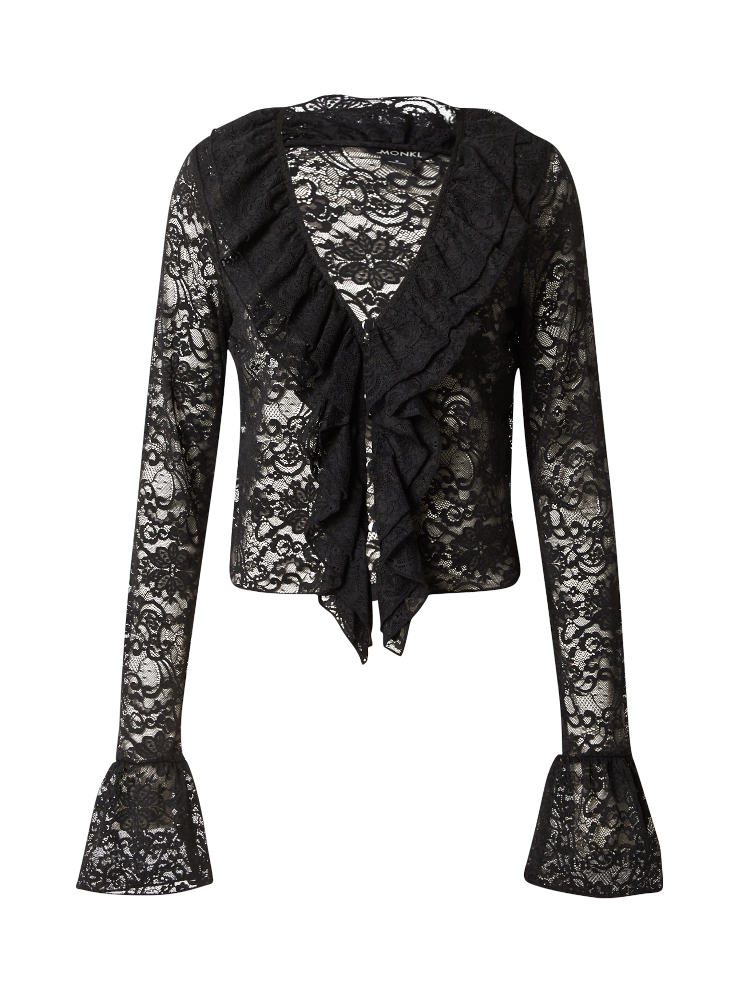 Monki Blouse in Black: front