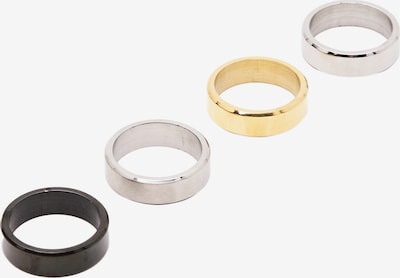 Pull&Bear Pierścionek w kolorze złoty / czarny / srebrnym, Podgląd produktu