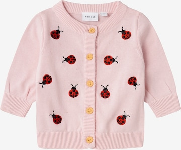 Cardigan 'FASILLE' NAME IT en rose : devant