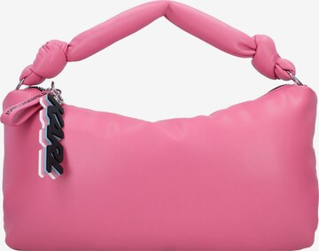 Borsa a spalla di Karl Lagerfeld in rosa: frontale