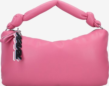 Sac bandoulière Karl Lagerfeld en rose : devant