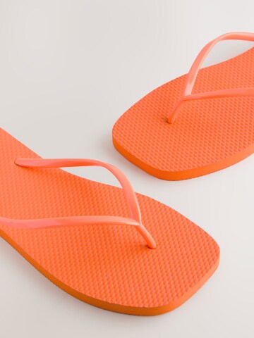 Next T-Bar Sandals in Orange