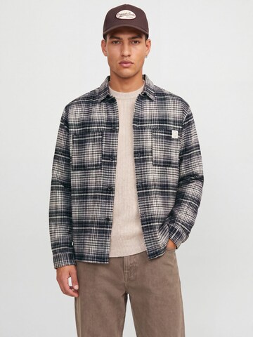 JACK & JONES Comfort fit Overhemd in Zwart: voorkant