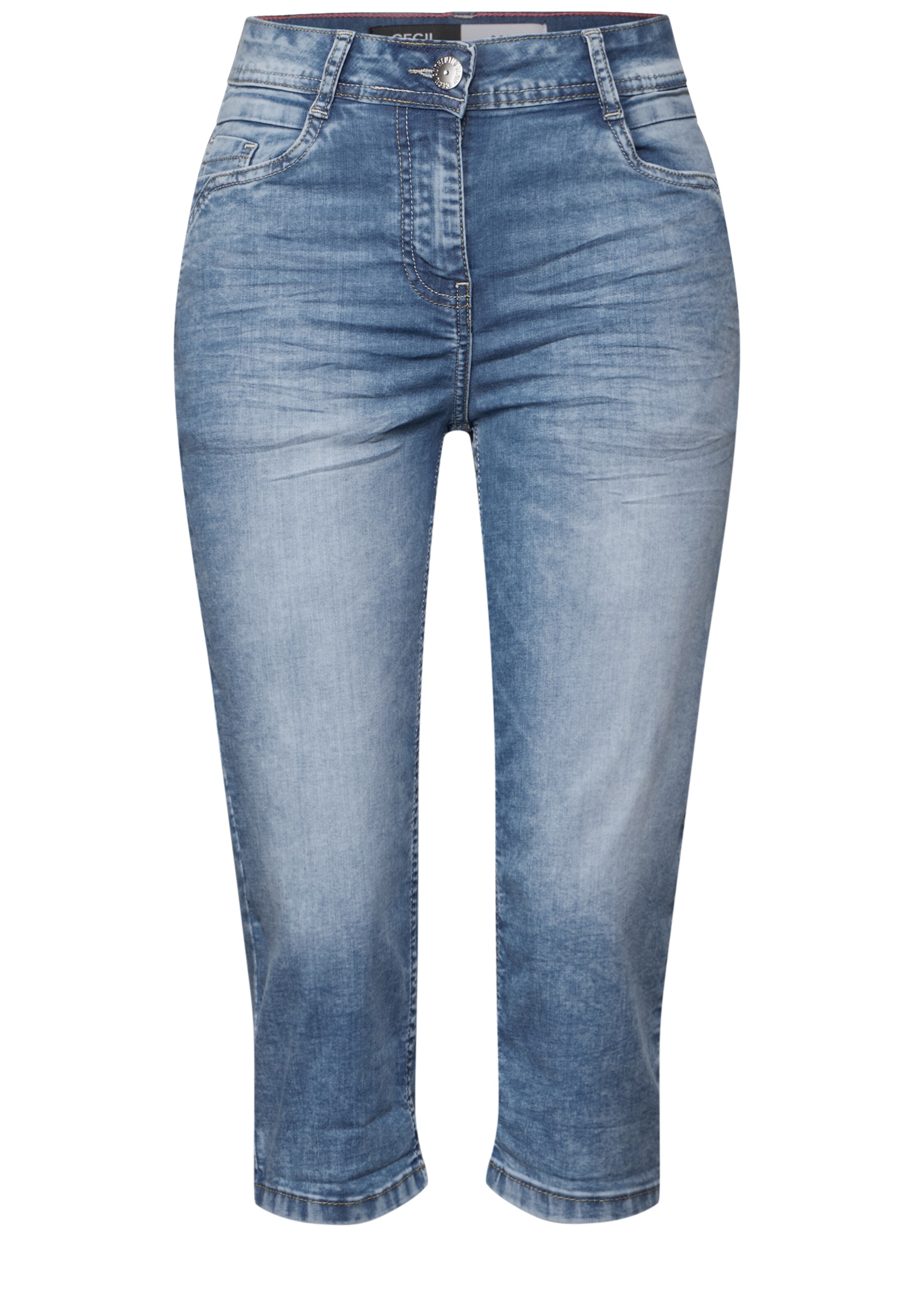 CECIL Slimfit Jeans in Blau: Vorderseite