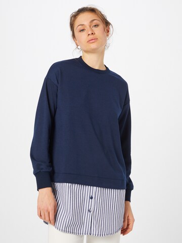Trendyol Sweatshirt in Blauw: voorkant
