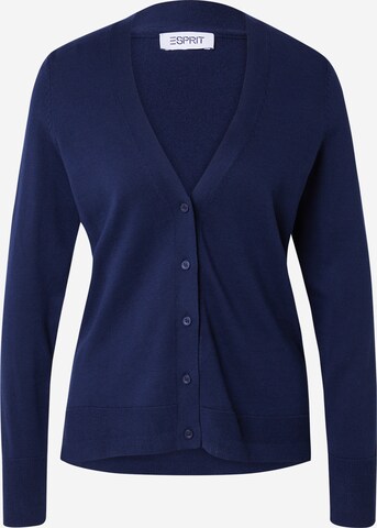 ESPRIT Gebreid vest in Blauw: voorkant