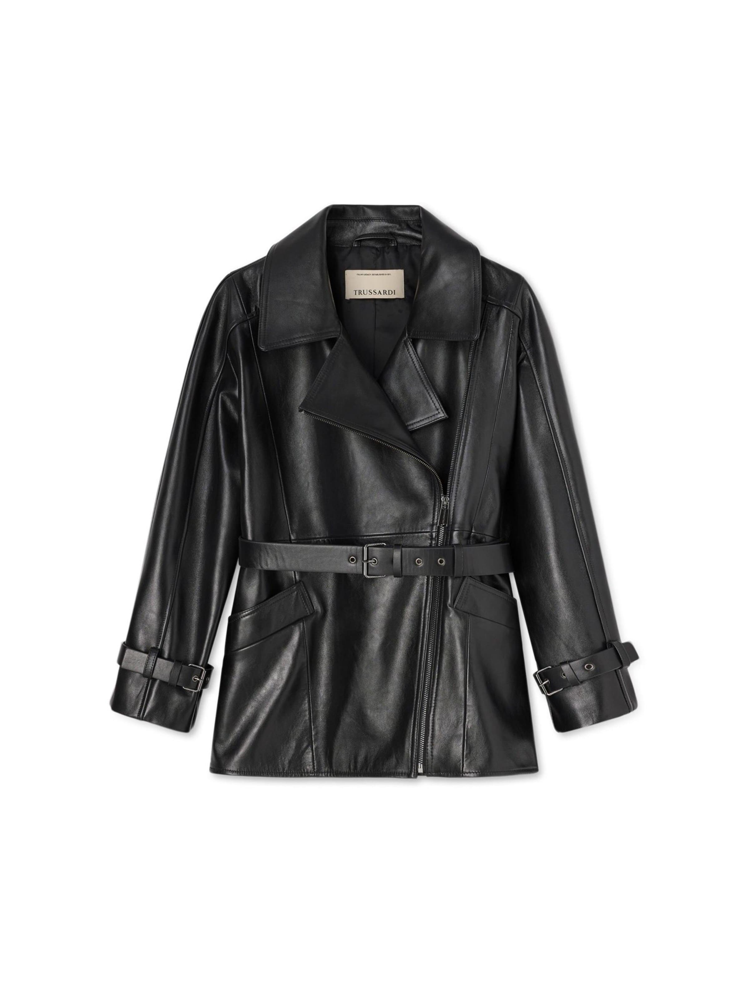 Cappotto invernale di Trussardi in nero: frontale