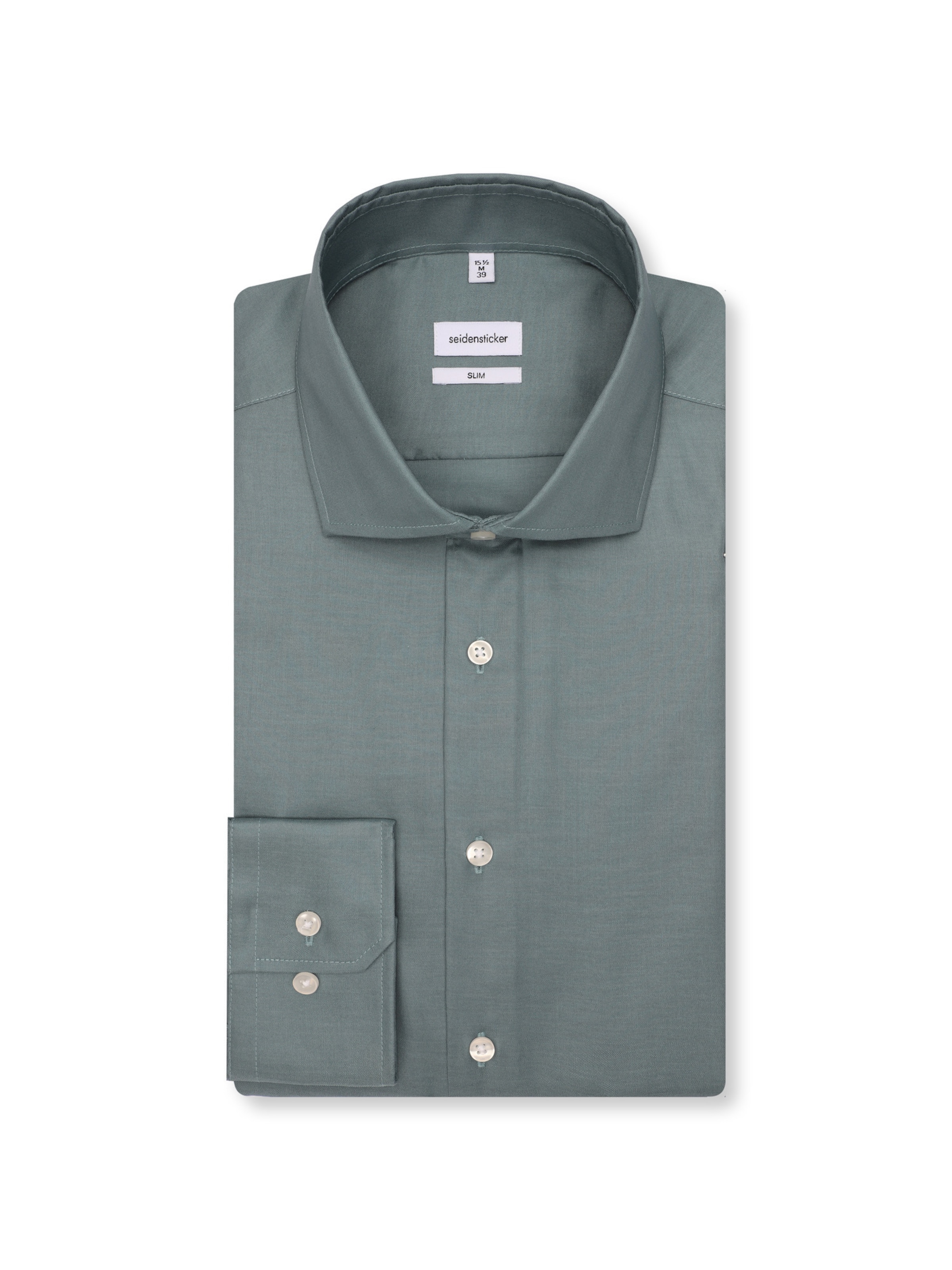 SEIDENSTICKER Slim Fit Businesshemd in Grün