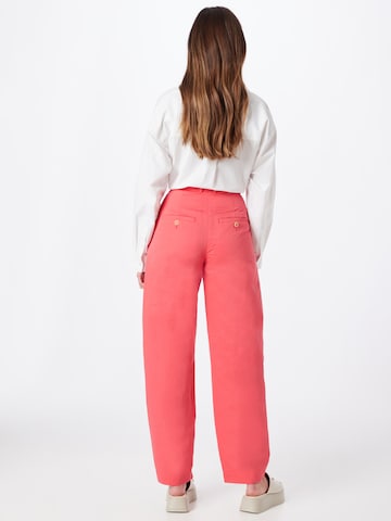 DRYKORN Loose fit Pleat-Front Pants 'ACCEPT' in Red