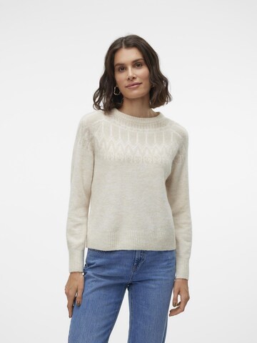 VERO MODA Trui 'Simone' in Beige: voorkant