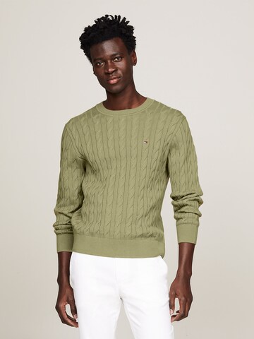 TOMMY HILFIGER Sweater 'Classics' in Green: front