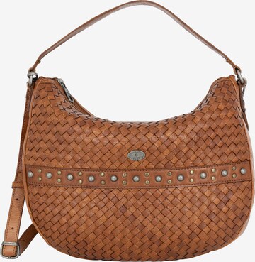 DreiMaster Vintage Shoulder Bag 'Takelage' in Brown: front