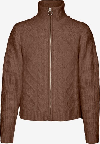 VERO MODA Cardigan 'ALBA' i brun: forside