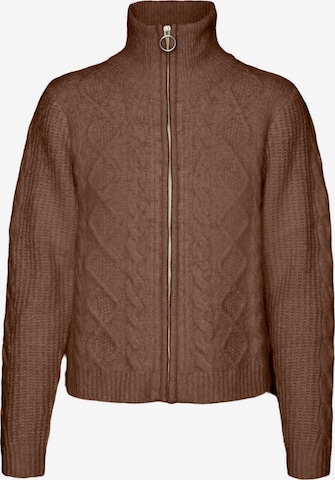 VERO MODA Strickjacke 'ALBA' in Braun: predná strana