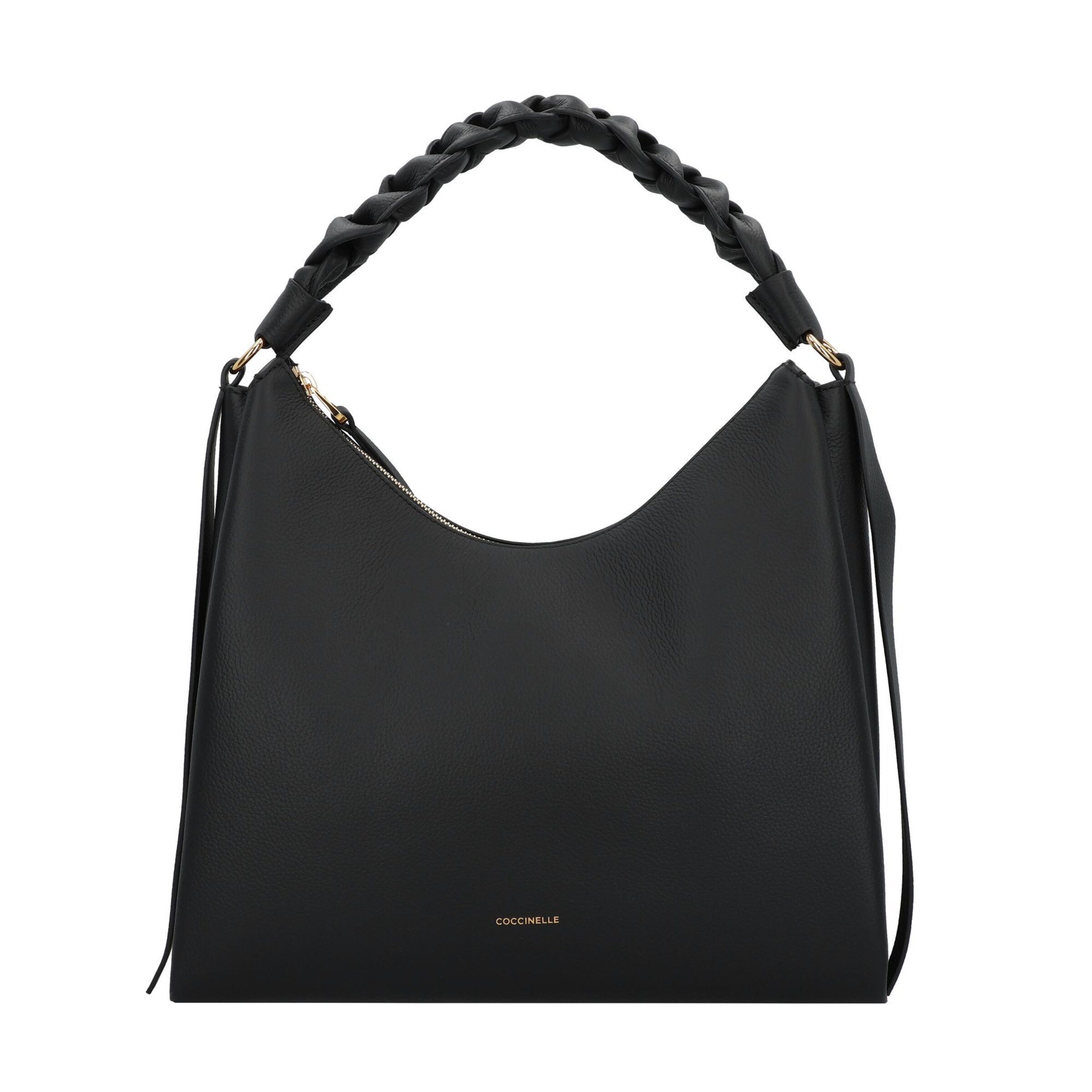 Borsa a spalla 'Boheme' di Coccinelle in nero: frontale