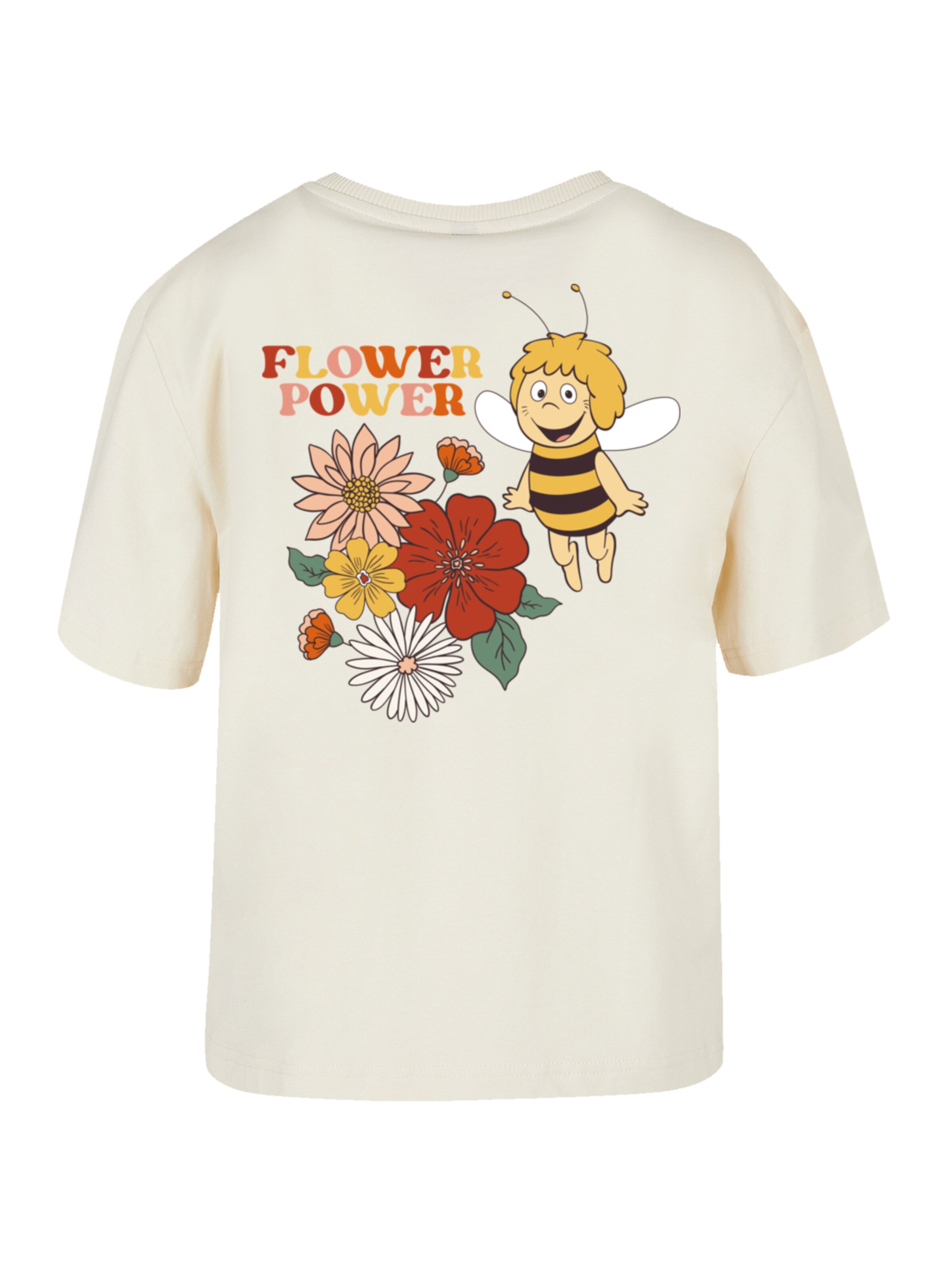 T-shirt oversize 'Die Biene Maja' F4NT4STIC en beige