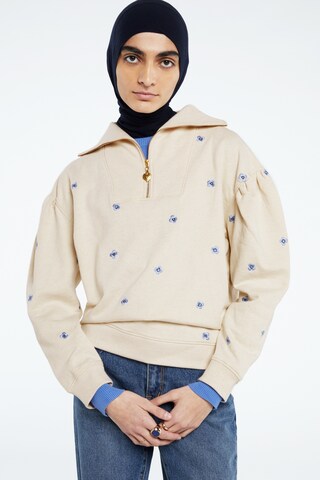 Fabienne Chapot Sweatshirt 'Zina' in Beige: voorkant