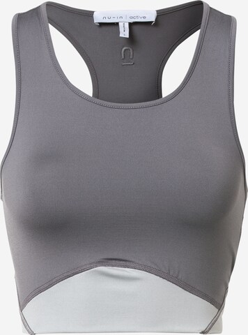 NU-IN Top in Grey: front