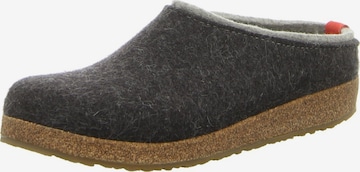 Pantoufle 'Hausschuh Damen 711056 0277 Filz in grau' HAFLINGER en gris : devant