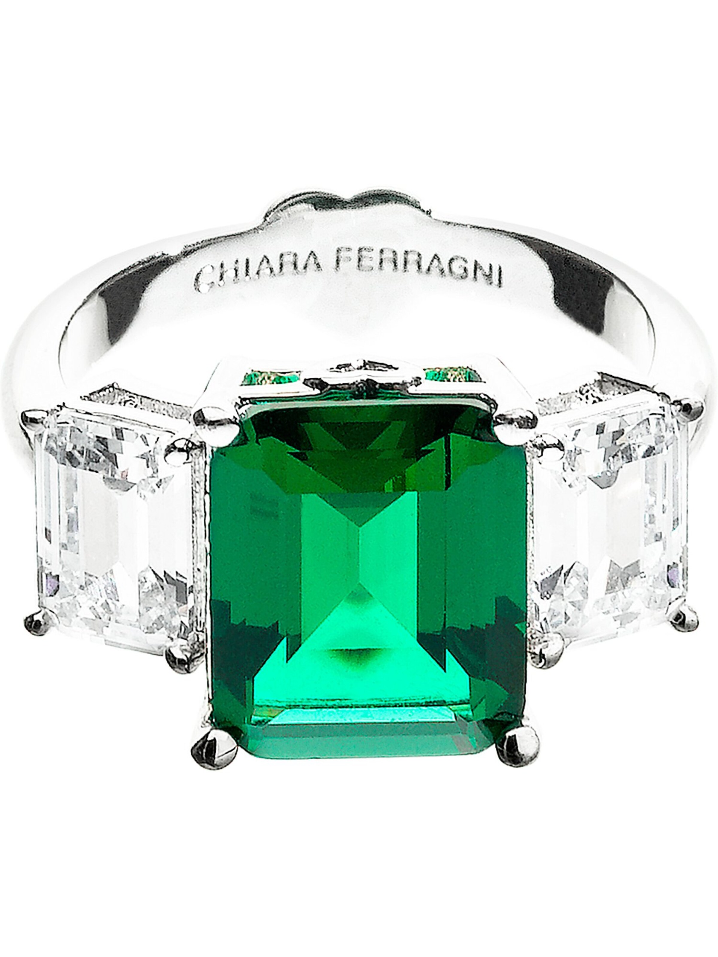 Chiara Ferragni Ring 'Emerald' in Silver