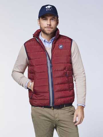 Polo Sylt Vest in Red: front