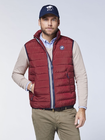 Polo Sylt Vest in Red: front