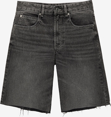 Jeans de la Pull&Bear pe gri: față