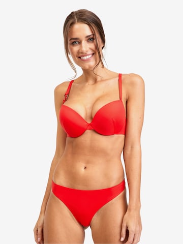 Orsay Push-up Bikini Top in Red
