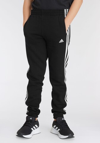 ADIDAS SPORTSWEAR Tapered Workout Pants 'Essentials' in Black: front