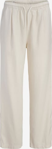 JACK & JONES - Pantalón plisado en blanco: frente