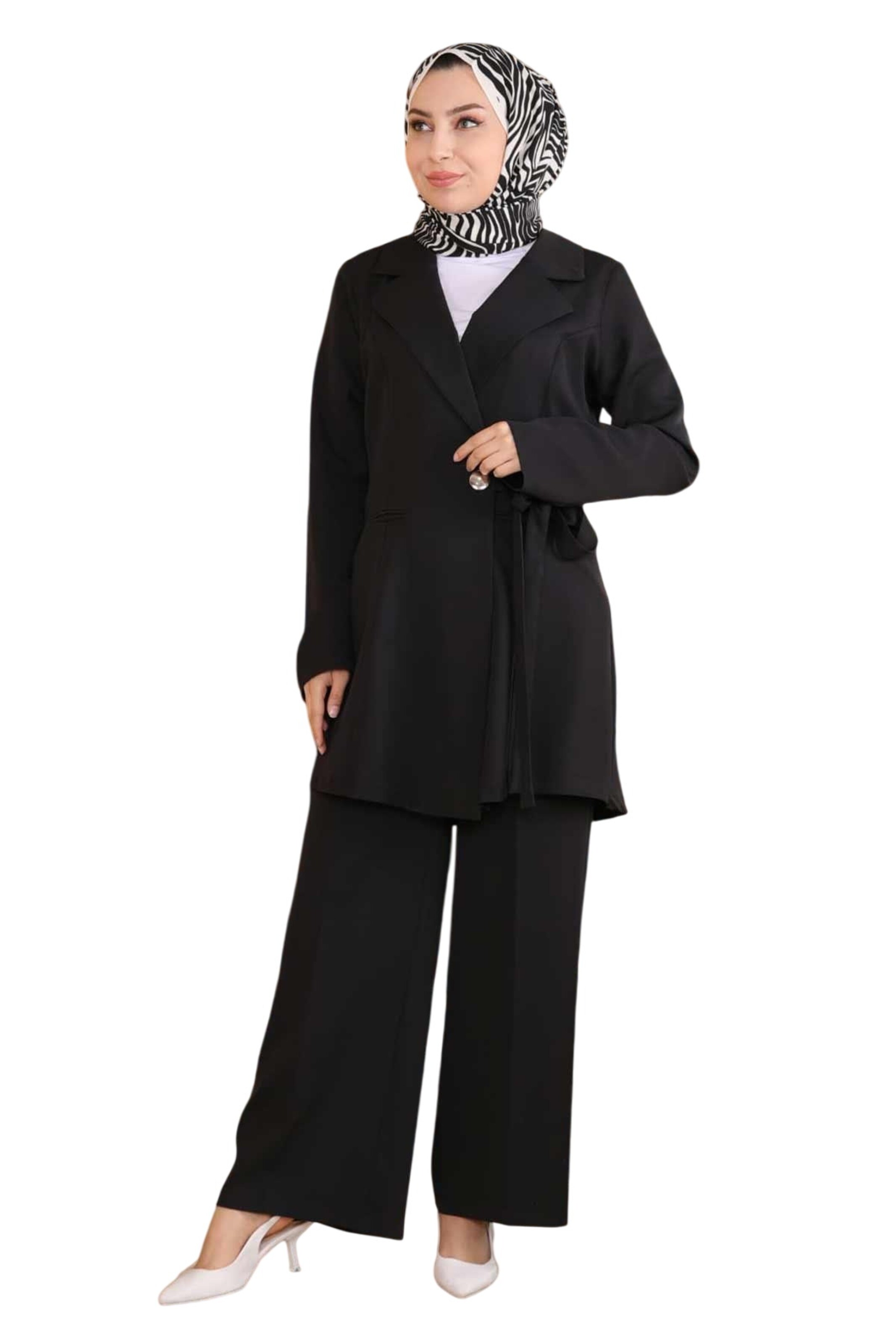 MODAMIHRAM Broekpak in Zwart: voorkant