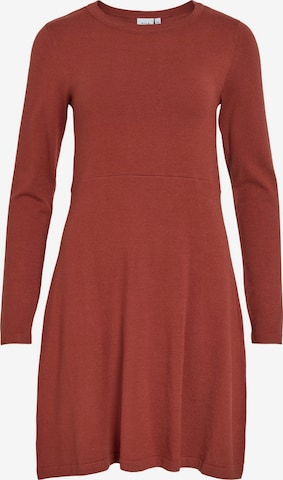 VILA - Vestido de punto 'HELLIE ' en marrón: frente