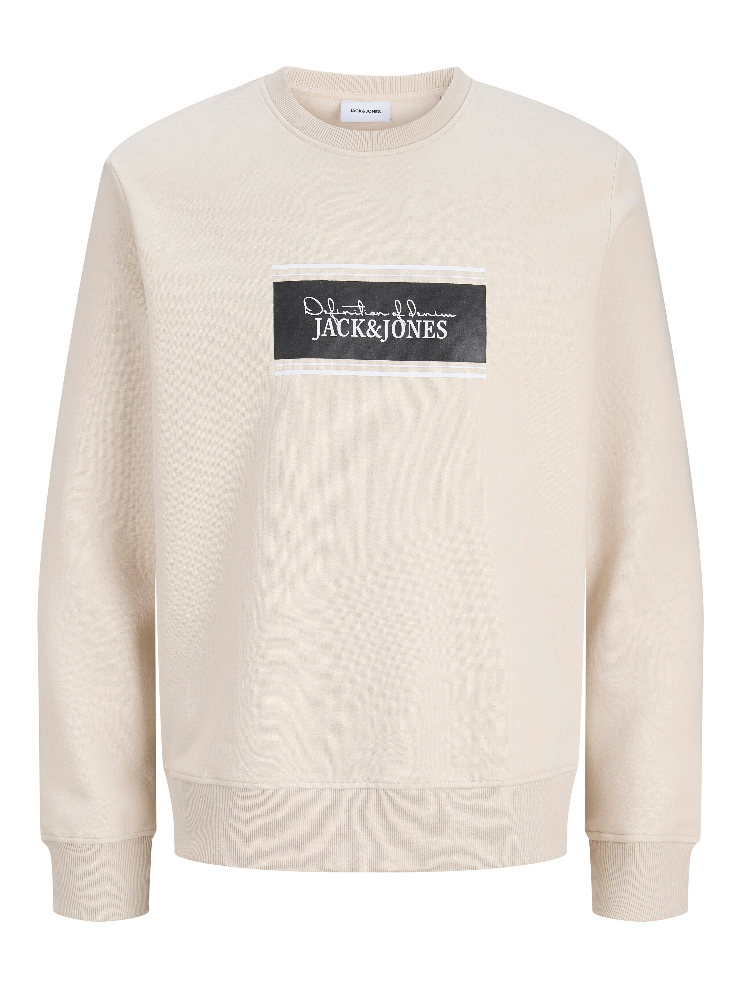 JACK & JONES Sweatshirt in XS in Beige / Black / White, Item view