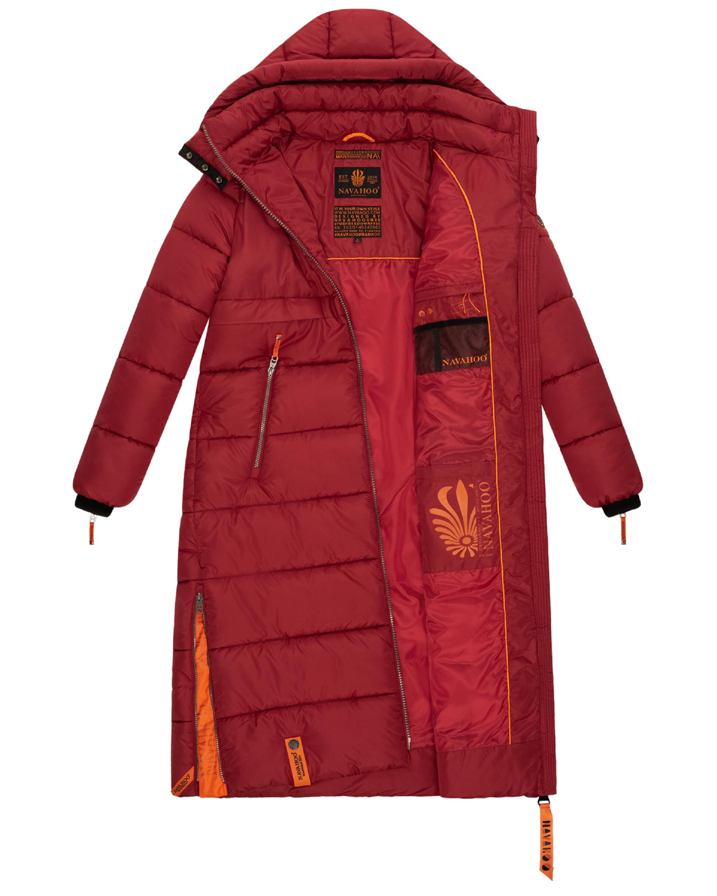 NAVAHOO Mantel in Rot