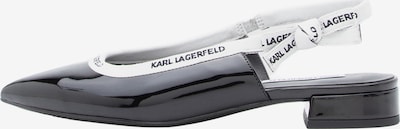 Karl Lagerfeld Nauhaballerina värissä musta / valkoinen, Tuotenäkymä