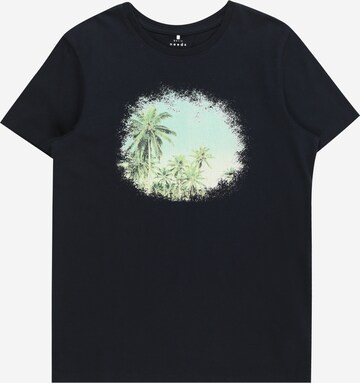 NAME IT - Camisola 'VOTO' em azul: frente