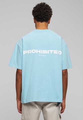 Prohibited Shirt in Blauw: voorkant