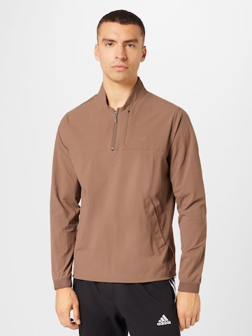 Sweat de sport ADIDAS GOLF en beige : devant