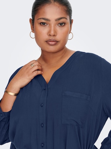 ONLY Carmakoma Shirt Dress in Blue