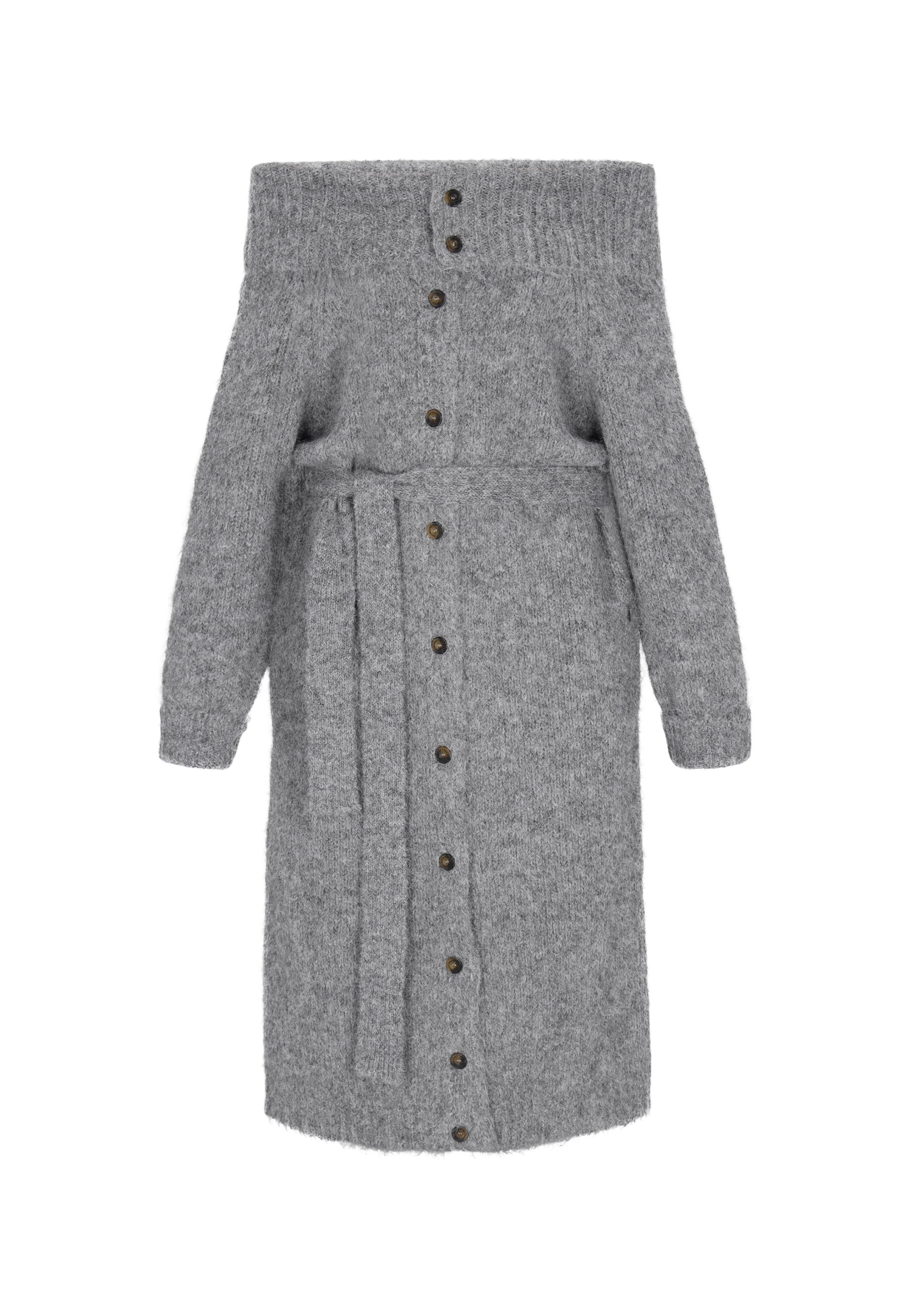 DreiMaster Vintage Cardigan in Grau: Vorderseite