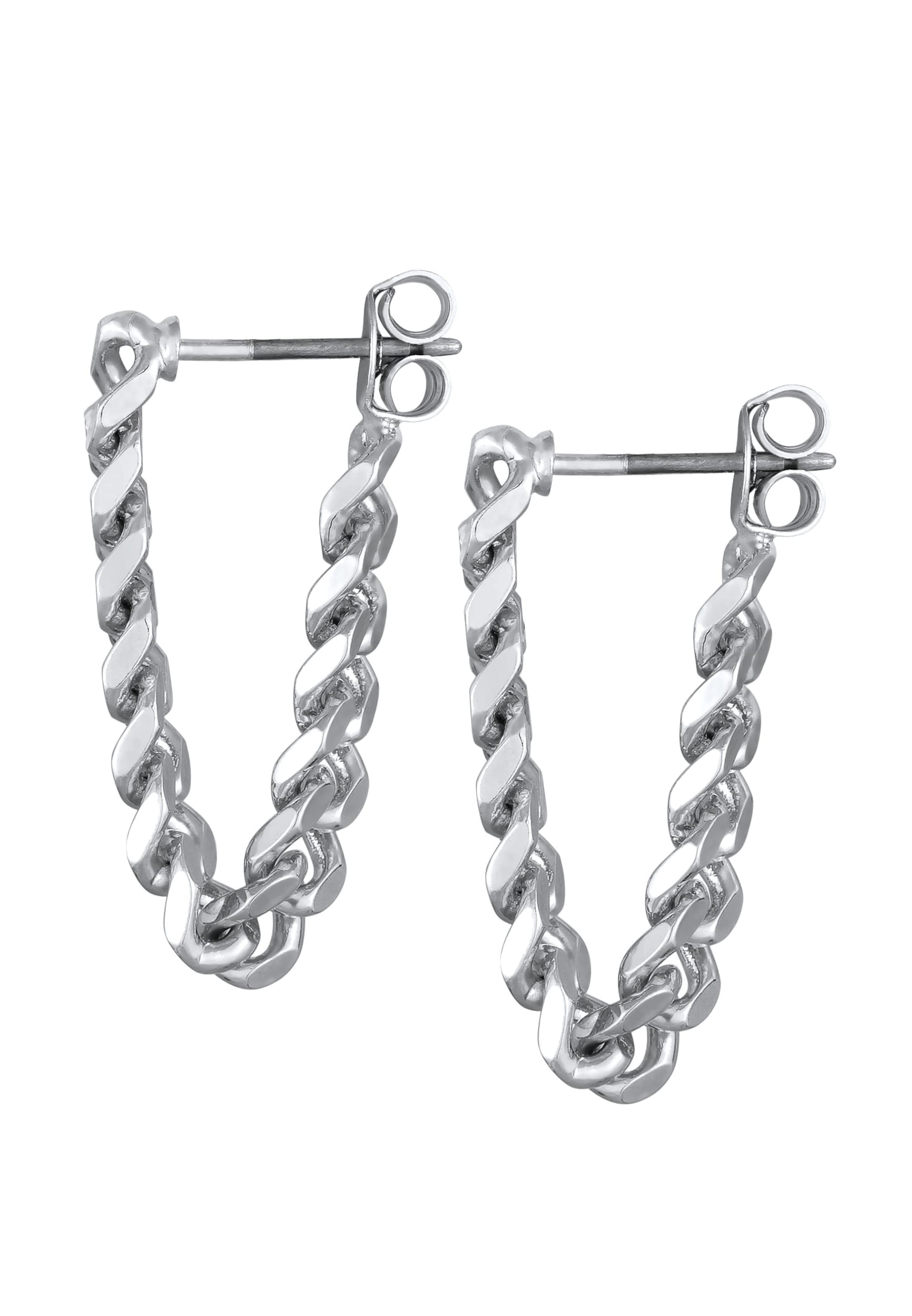Boucles d'oreilles 'Gliederkette' ELLI en argent