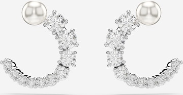 Cercei 'Matrix' de la Swarovski pe alb: față