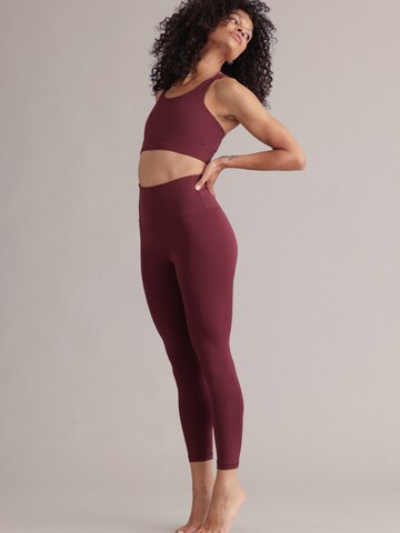 Skinny Leggings 'Cropped' Hey Honey en violet