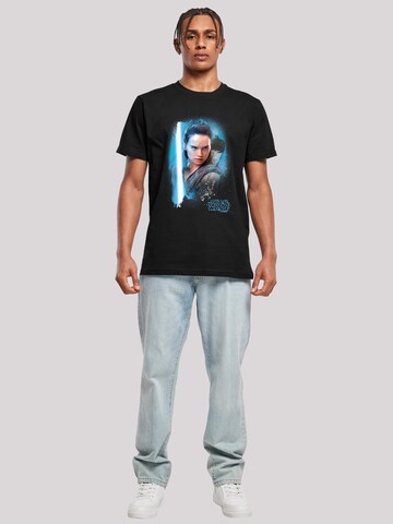 T-Shirt 'Star Wars The Last Jedi Rey Brushed' F4NT4STIC en noir